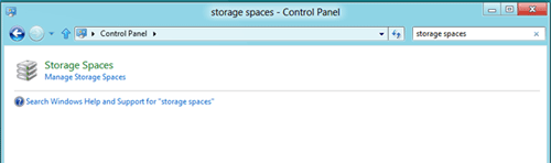 Windows 8 Storage Spaces